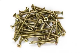 фото товара Саморезы жёлтые по дереву 100 мм